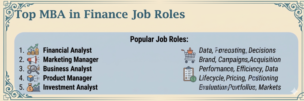 Top MBA in FInance Job Roles