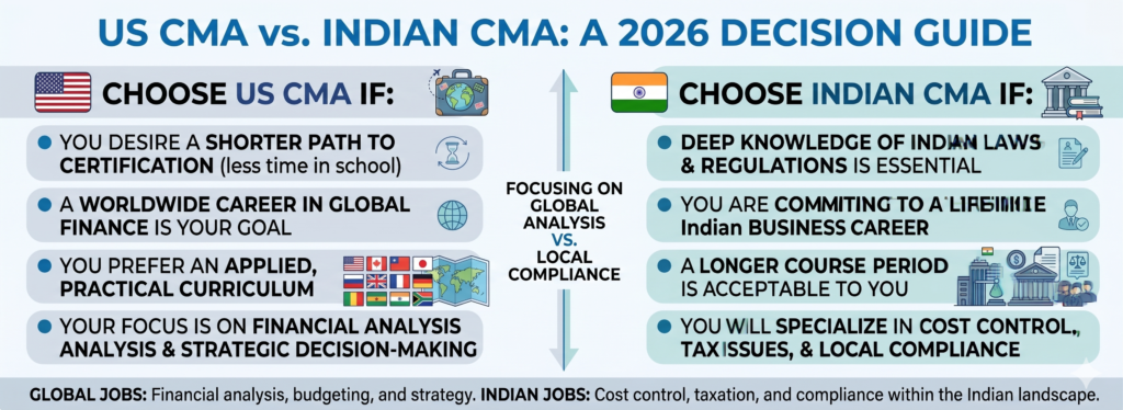 US CMA vs Indian CMA