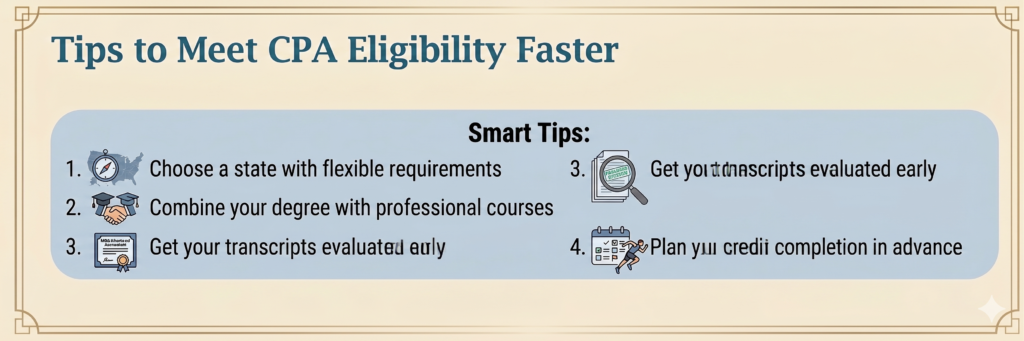 Tips to Meet CPA Eligibility Faster