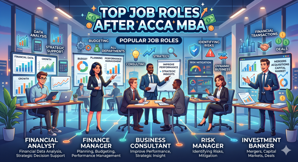 Top Job Roles After ACCA MBA Top Job Roles After ACCA MBA