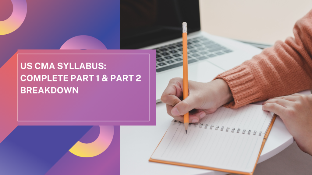 US CMA Syllabus: Complete Part 1 & Part 2 Breakdown